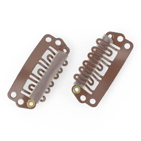 CLIP mittelgroß K mittelbraun